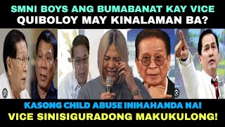 SMNI BOYS VS VICE GANDA‼️ QUIBOLOY MAY KINALAMAN BA❓ KASONG CHILD 4BUSE INIHAHANDA NA‼️ [upl. by Rizan]