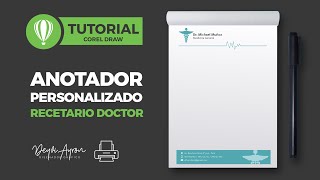 🔴 Anotador Personalizado 3 Recetario CorelDRAW 🦄  Link de descarga [upl. by Euqinad]