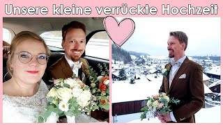 WEDDING VLOG  Unsere verrückte kleine Hochzeit sei dabei 👰   Verlosung  PrimaDina [upl. by Allianora]