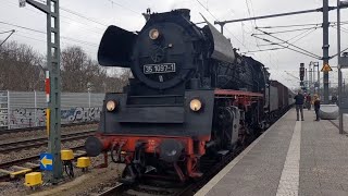 Einfahrt BR 35 mit Sonderzug in Erfurt Hbf [upl. by Ymassej]