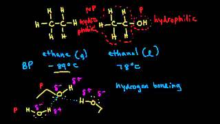 Physical properties of alcohols and preparation of alkoxides  Organic chemistry  Khan Academy [upl. by Katalin979]