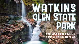 Watkins Glen ✨TOP PARK in the USA  Guide to 19 Waterfalls in New Yorks Finger Lakes Best Sights [upl. by Nywled]