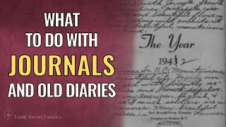 What To Do With Old Journals or Diaries  Tips to Preserve History [upl. by Griggs]