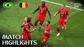 Brazil v Belgium  2018 FIFA World Cup  Match Highlights [upl. by Brook]