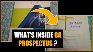 CA Prospectus First Look  Content Information  Zestful Facts [upl. by Freytag]