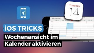 iPhone Kalender  Wochenansicht aktivieren  iPhoneTricksde [upl. by Irrep]