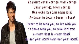 Enrique Iglesias  Bailando  Lyrics English and Spanish  Dancing  Translation amp Meaning [upl. by Ellerad]