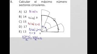 Como calcular el número de sectores circulares conteo de figuras [upl. by Aztiram]