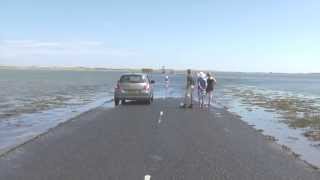 Lindisfarne causeway Northumberland [upl. by Ytsanyd535]