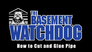 How to cut and glue sump pump PVC discharge pipe  Sump Pump Installation Tips [upl. by Lilah]