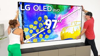 97quot LG G2  Absolutely Massive OLED TV [upl. by Hubert]