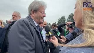 Giornata per le vittime del Covid Gentiloni al Cimitero Monumentale di Bergamo [upl. by Charleen]