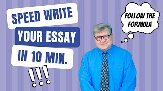 How to Write an Academic Essay in 10 Minutes or Less [upl. by Elem729]