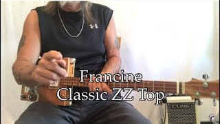 Francine ZZ Top easy beginner lesson for 3 string Cigar Box Guitar [upl. by Opaline872]