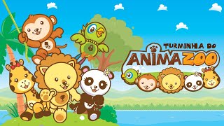 Turminha do ANIMAZOO 🎵 Música Infantil dos FILHOTES 🦁LÉO  🐼DANDA  🐵KAKO  🦒RAFA  🦜CAIO [upl. by Allecsirp]