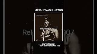 Dinah Washington  Youre Nobody Til Somebody Loves You2007 The Complete Roulette Jazz Sessions [upl. by Aehtorod]