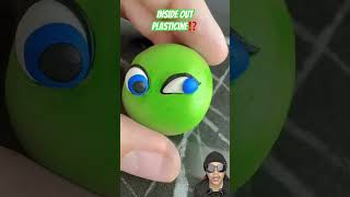 INSIDE OUT PLASTICINE⁉️ art clay clayart polymerclay disney badguy music dance [upl. by Haliak]