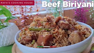 ঘরোয়া মসলার ঝরঝরে বিফ বিরিয়ানি রেসিপি  Gorur Mangsho Biryani Recipe How To Make Beef Biriyani [upl. by Nile]