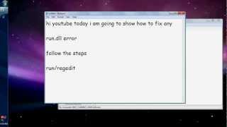 How to Fix Any Rundll error windows xp [upl. by Nymsaj]