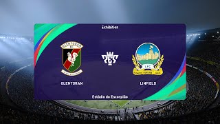 Glentoran FC vs Linfield FC 26122022 Danske Bank Premiership PES 2021 [upl. by Haramat]