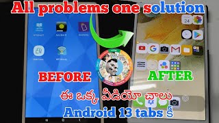 Android 13 tabs blue screen to normal all apps working Android 13 tabs [upl. by Padget]