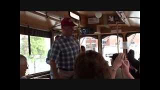 Motor Coach Travel Forrest Gump alive in Savannah Georgia [upl. by Ynnek]