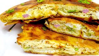 अंडे का फूला फूला पराठा जो बच्चों से लेकर बड़ो तक सबको पसंद आये  CRISPY Egg Paratha Easy Breakfast [upl. by Eitsim]