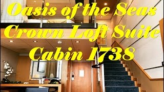 Oasis of the Seas  Crown Loft Suite  HD Walk Through [upl. by Ragnar]