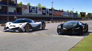 Devel Sixteen 2019 vs Lamborghini Celestial 2025 at Monza Full Course [upl. by Egiedan]