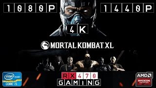 RX 470  Mortal Kombat XL  1080p  1440p  4K  Maxed Out [upl. by Nottap657]