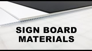 Selecting the proper sign board material makes all the difference [upl. by Naenej]