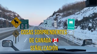 Cosas sorprendentes de Canada 🇨🇦 señalización en carretera [upl. by Adnohsal]