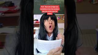 Les profs qui rendent les contrôles  🤣😱 shorts comedy acting sketch acting video school [upl. by Sualkin]