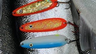 Steelhead fishing with Salmon Buster™ spoons on Lake Michigan [upl. by Ynavoeg590]