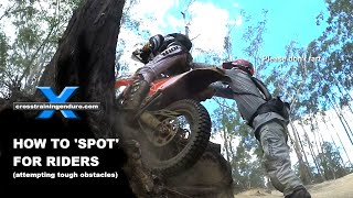 How to spot for riders in hard enduro terrain︱Cross Training Enduro [upl. by Ahsienyt753]