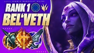 RANK 1 BELVETH JUNGLE Uses AGGRESSIVE Jungling To Feast On Enemy LP 🍴 How to always snowball [upl. by Yllac]