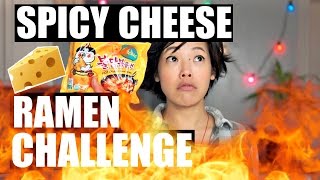 SPICY CHEESE RAMEN CHALLENGE [upl. by Melborn]