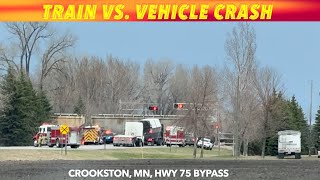 BREAKING NEWS Train Vs Vehicle Crash In Crookston Minnesota [upl. by Liamaj904]