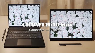 CHUWI Hi10 Max 2in1 Tablet PC with Stylus Pen Digital Notetaking Digital Art and Gaming [upl. by Julianne535]