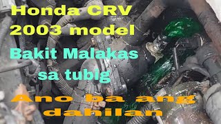 HONDA CRV 2003 MODEL BAKIT MALAKAS MAG UBOS NG TUBIG ANO BA ANG DAHILAN [upl. by Lindeberg]