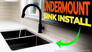 How to Install an Undermount Kitchen Sink On a Granite Countertop [upl. by Fairleigh226]