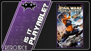 Is Star Wars Lethal Alliance Playable RetroArch Performance Series X  PPSSPP [upl. by Ekenna293]