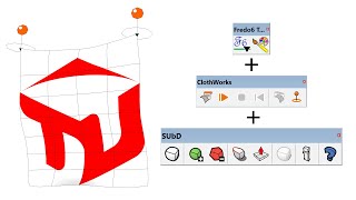 ThruPaint SUbD amp ClothWorks  SketchUp Plugins  TutorialsUp [upl. by Emiolhs]