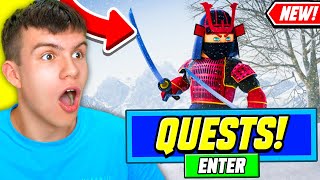 NEW ALL WORKING QUESTS UPDATE CODES FOR ZO SAMURAI ROBLOX ZO SAMURAI CODES [upl. by Ennairrek]