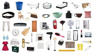 English Vocabulary  100 HOUSEHOLD ITEMS [upl. by Georgianne801]