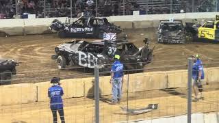 Buck Motorsports Super Stock V8 Demolition Derby 7624 [upl. by Boggs]