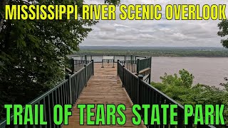 Mississippi River Scenic Overlook Missouri [upl. by Nojram]