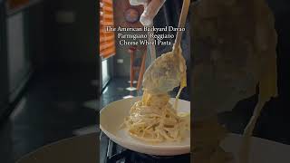 Parmigiano Reggiano Cheese Wheel Pasta experience at The American Backyard parmigianoreggiano [upl. by Easton]