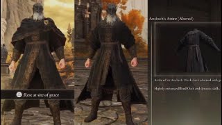 Elden Ring DLC Ansbachs Attire Altered Showcase Fashion Souls Full Armor Set Location [upl. by Jobina]