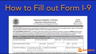 How to Fill out Form I9 Easy StepbyStep Instructions [upl. by Hitt369]